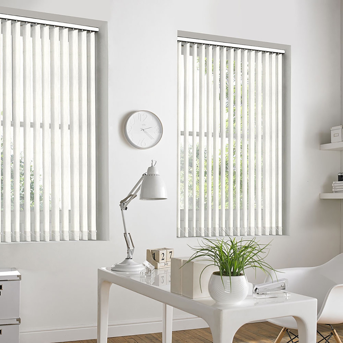 Product photograph of Leah Vanilla Vertical Blind from Choice Furniture Superstore.